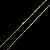 CORRENTE TIJOLINHO FECHO CANHÃO (2MM- 70CM) - BANHO DE OURO 18K - Imagem 2