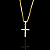 CORRENTE VENEZIANA  (1.5mm -70cm) + PINGENTE CRUCIFIXO DETALHADO  - BANHO DE OURO 18k - Imagem 3