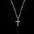 CORRENTE VENEZIANA ( 1.5Mm- 70CM) + PINGENTE CRUCIFIXO DETALHADO  - BANHO DE OURO 18k - Imagem 3