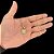 CORRENTE VENEZIANA  (1.5mm- 70cm) + PINGENTE PLAQUINHA 3D - BANHADO A OURO 18K. - Imagem 1