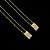 ESCAPULÁRIO ESTRELA DE DAVI, CORRENTE CADEADO (1.5mm- 4g - 60CM) - BANHADO A OURO 18K. - Imagem 2