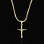 PINGENTE CRUCIFIXO  COM JESUS (1g- 2x2,5cm)- BANHO DE OURO 18k - Imagem 1