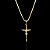PINGENTE CRUCIFIXO  COM JESUS( 3g- 3x3,5cm)- BANHO DE OURO 18k - Imagem 1