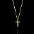 PINGENTE  CRUCIFIXO  DETALHADO( 2g- 2x2,5cm) - BANHO DE OURO 18k - Imagem 1