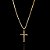 PINGENTE CRUZ DETALHADA P( 1g- 2x3cm) - BANHO DE OURO 18k - Imagem 1
