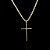 PINGENTE  CRUZ LISA( 3- 2,5x3,5cm)- BANHO DE OURO 18k - Imagem 1