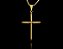 PINGENTE CRUZ PALITO LISA PP (1g-  2x1,5cm) - BANHO DE OURO 18k - Imagem 1
