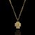 PINGENTE CRUZ ROSTO DE JESUS P( 2g- 2x2cm) - BANHO DE OURO 18k - Imagem 1