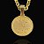 PINGENTE MEDALHÃO  FOCO FORÇA E FE  (12g-  4x4cm)(G) - Imagem 1