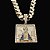 PINGENTE NOSSA SENHORA DETALHADO  CRAVEJADO( 12g- 4x4cm)(GG) - BANHO DE OURO 18k - Imagem 2