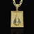 PINGENTE NOSSA SENHORA PLACA CRAVEJADO EM ZIRCÔNIA PREMIUM( 12g- 3x3cm)(G) - Imagem 1