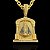 PINGENTE NOSSA SENHORA TEMPLO CRAVEJADO EM ZIRCONIA PREMIUM (12g- 3x3cm)(G) - Imagem 1