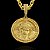 PINGENTE PINGENTE MEDALHA ROSTO DE JESUS CRISTO CRAVEJADO EM ZIRCONIA PREMIUM( 12g- 3x3cm)(G) - Imagem 1
