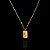 PINGENTE PLACA 3D CRISTO (3g-  2x2cm) - BANHO DE OURO 18k - Imagem 1