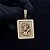 PINGENTE PLACA JESUS COM OLHOS  CRAVEJADOS  ( 12g- 5x3cm)(G) - Imagem 1