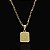 PINGENTE PLACA LETRA F .   Tamanho (PP)( 2g- 2x2cm) - Imagem 1