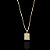 PINGENTE PLAQUINHA CRUCIFIXO ( 1g- 2x2,5cm)- BANHO DE OURO 18K - Imagem 2