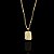 PINGENTE  PLAQUINHA NOSSA SENHORA (2g- 2x2cm) P - BANHO DE OURO 18k - Imagem 1