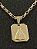 PINGENTE  PLAQUINHA NOSSA SENHORA (2g- 2x2cm) P - BANHO DE OURO 18k - Imagem 4