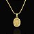 PINGENTE  RELICÁRIO ( 5g-2x2,5cm)- BANHO DE OURO 18k - Imagem 1