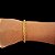 PULSEIRA BAIANA (6mm -22G-21 cm)  - FECHO COM MARCAÇÃO 750 - BANHO DE OURO 18k. - Imagem 3