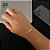 PULSEIRA CADEADO ( 6g -3mm- 20cm)  - BANHO DE OURO 18k. - Imagem 1
