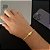 PULSEIRA CADEADO DUPLO (3mm-5G)-20CM  - FECHO COM MARCAÇÃO 750 - BANHO DE OURO 18k. - Imagem 3