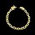 PULSEIRA CADEADO FECHO GAVETA (8MM - 31G) - 20CM - FECHO COM MARCAÇÃO 750 - BANHADO A OURO 18K - Imagem 1