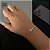 PULSEIRA PERUANA FECHO CANHÃO( 3MM - 5G - 21 CM) - BANHADO A OURO 18K - Imagem 1