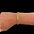 PULSEIRA PIASTRINE  (7MM - 13G- 21 CM )  - FECHO COM MARCAÇÃO 750 - BANHO DE OURO 18k. - Imagem 5