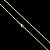CORRENTE + PULSEIRA CADEADO   FECHO CONVENCIONAL (1.5Mm-70Cm) - BANHADO A OURO 18K - Imagem 2
