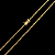 CORRENTE + PULSEIRA CADEADO  FECHO GAVETA (3mm) - BANHADO A OURO 18K - Imagem 3