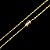 CORRENTE + PULSEIRA CADEADO  FECHO GAVETA (3mm) - BANHADO A OURO 18K - Imagem 2
