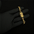 CORRENTE + PULSEIRA CADEADO  FECHO GAVETA  (8MM-70CM) - BANHADO A OURO 18K - Imagem 5