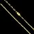 CORRENTE + PULSEIRA CARTIE FECHO GAVETA (4MM- 70CM)  - BANHADO A OURO 18K - Imagem 5