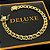 CORRENTE + PULSEIRA FRISO DUPLO FECHO GAVETA  (5mm) - BANHADO A OURO 18K - Imagem 2