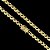 CORRENTE + PULSEIRA FRISO S DUPLA FACE FECHO GAVETA (8mm) - BANHADO A OURO 18K - Imagem 3