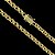 CORRENTE + PULSEIRA FRISO S DUPLA FACE FECHO GAVETA (8mm) - BANHADO A OURO 18K - Imagem 4