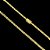 CORRENTE + PULSEIRA GRUMET  DUPLA FECHO GAVETA (4mm- 70cm)  - BANHADO A OURO 18K - Imagem 3