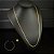 CORRENTE GRUMET (2mm-70cm) + PULSEIRA GRUMET  (2mm-20cm) - BANHADO A OURO 18K - Imagem 1