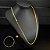 CORRENTE + PULSEIRA GRUMET   FECHO CONVENCIONAL (4mm) - BANHADO A OURO 18K - Imagem 1
