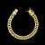 CORRENTE + PULSEIRA LACRAIA  FECHO GAVETA( 10MM-70CM) - BANHADO A OURO 18K - Imagem 5