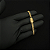 CORRENTE + PULSEIRA LACRAIA  FECHO GAVETA (4mm - 22G) - BANHADO A OURO 18K - Imagem 3
