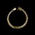 CORRENTE + PULSEIRA LACRAIA  FECHO GAVETA   (7MM -70CM) BANHADO A OURO 18K - Imagem 3