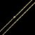 CORRENTE PIASTRINE 2mm-70cm) + PULSEIRA PIASTRINE (2mm-20cm) - BANHADO A OURO 18K - Imagem 2