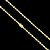 CORRENTE PIASTRINE FECHO GAVETA (4mm - 70cm)  + PULSEIRA PIASTRINE FECHO GAVETA (4mm - 20cm) - FECHO COM MARCAÇÃO 750 -  BANHADO A OURO 18K - Imagem 2