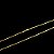 CORRENTE + PULSEIRA RABO DE RATO FECHO CONVENCIONAL (1mm) - BANHADO A OURO 18K - Imagem 2