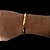 BRACELETE DETALHADO ( 4mm -13g)-21cm - BANHADO A OURO 18K - Imagem 2