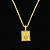 PINGENTE  PLAQUINHA NOSSA SENHORA CRAVEJADA EM ZIRCONIA PREMIUM  M ( 2.5x2.5cm) - BANHO DE OURO 18K - Imagem 2