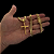 CORRENTE LACRAIA   ( 70cm- 7mm) + PINGENTE  CRUZ AMARRADA   M - BANHADO A OURO 18K - Imagem 1